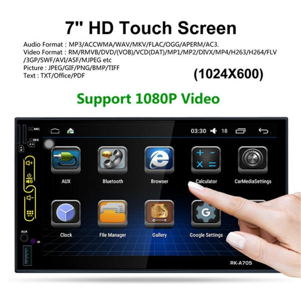 Planet Gates without camera FHD Capacitive Touch Screen Car Radio Media DVD Player Built-in Wifi GPS Navigation Android 6.0 System Mobile Phone