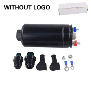 Planet Gates WITHOUT LOGO / SPAIN PQY 380LPH Inline External Fuel Pump 10AN Inlet+Check Vavle 8AN Outlet Fittings E85 Compatible 044 Style Fuel Pump