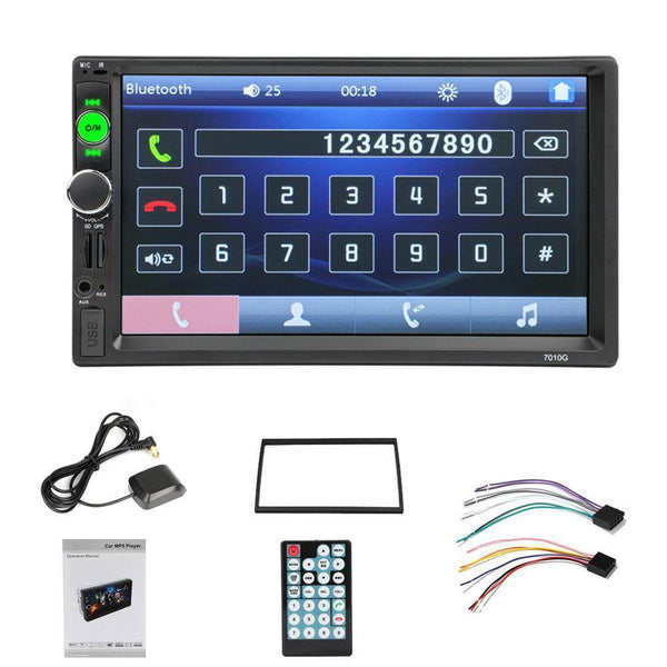 Planet Gates Without Rear Camera 2 din 7'' HD Car Radio GPS Navigation Player Camera Bluetooth AUX MP5 Stereo FM Audio USB Auto Electronic 2din Autoradio