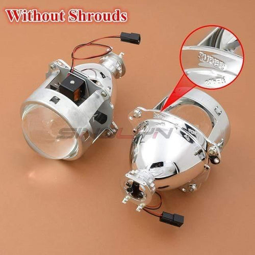 Planet Gates Without Shrouds Upgrade Metal 3.0 H1 Super HID Bi xenon Lens Projector lenses Headlight H1 H4 H7 Headlamps Car Styling Automobiles Part