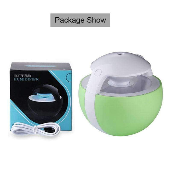Planet Gates Wizard Air Humidifier Ultrasonic Humidifiers for Car Mist Maker Aromatherapy Diffuser with Aroma Lamp Household Appliances 450ML