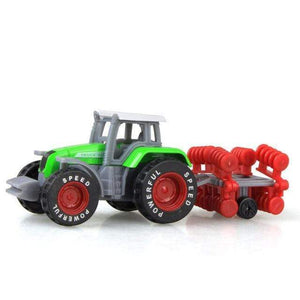 Planet Gates WJ22-Tractor Green Die-cast Farm Vehicles Mini Car Model Engineering Car Model Tractor Engineering Car Tractor Toys Model for Kids Xmas Gift