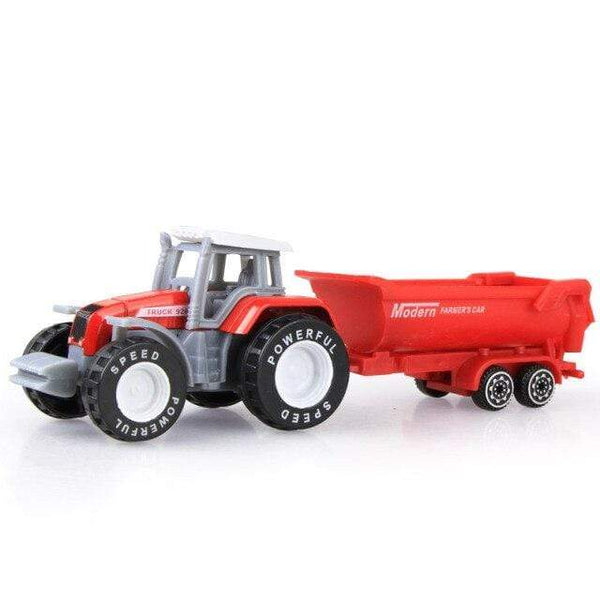 Planet Gates WJ22-Tractor Red 1PCS Alloy Engineering Car Model Tractor Toy Vehicles Farmer Vehicle belt Boy Toy Car Model Gift For Children  kids toys boys
