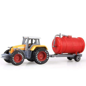 Planet Gates WJ22-Tractor Yellow 1PCS Alloy Engineering Car Model Tractor Toy Vehicles Farmer Vehicle belt Boy Toy Car Model Gift For Children  kids toys boys