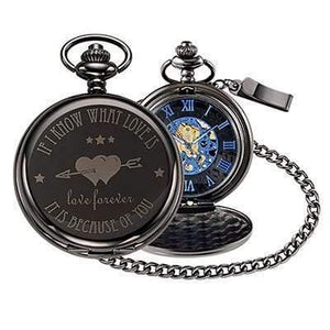 Planet Gates WK191 / China Pocket Watch Mechanical Pocket Watches Flip Clock Necklace Retro Skeleton Vintage Pocket Fob Watch Chain Dropshipping