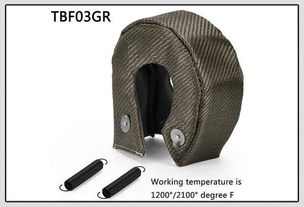 Planet Gates WLR - 100% Full Titanium T3 Turbo Blanket Turbo Heat Shield Fit : T2 T25 T28 GT28 GT30 GT35 And Most T3 Turbo WLR1303-2T/TBF03