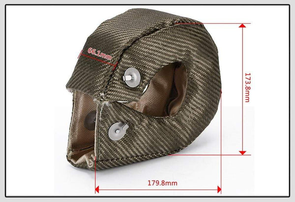 Planet Gates WLR - 100% Full Titanium T3 Turbo Blanket Turbo Heat Shield Fit : T2 T25 T28 GT28 GT30 GT35 And Most T3 Turbo WLR1303-2T/TBF03