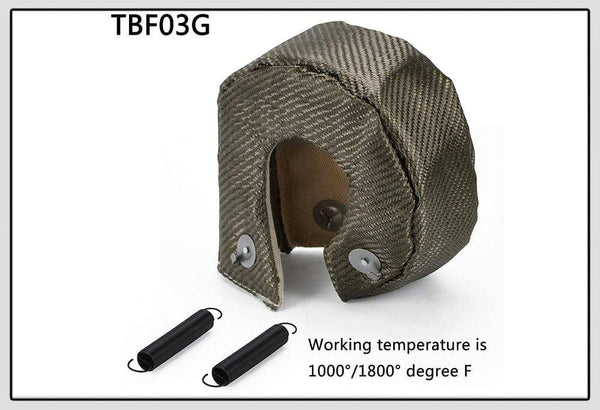 Planet Gates WLR - 100% Full Titanium T3 Turbo Blanket Turbo Heat Shield Fit : T2 T25 T28 GT28 GT30 GT35 And Most T3 Turbo WLR1303-2T/TBF03