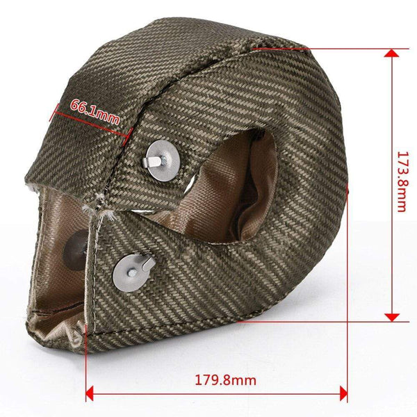 Planet Gates WLR - 100% Full Titanium T3 Turbo Blanket Turbo Heat Shield Fit : T2 T25 T28 GT28 GT30 GT35 And Most T3 Turbo WLR1303-2T/TBF03