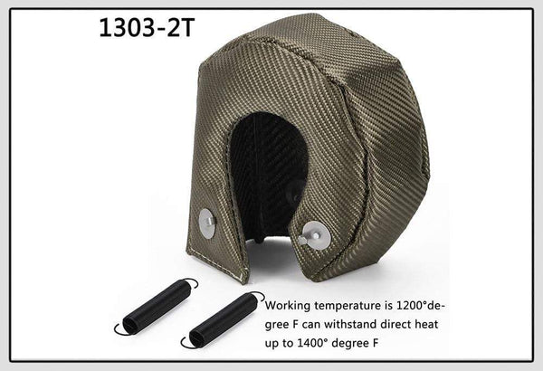 Planet Gates WLR - 100% Full Titanium T3 Turbo Blanket Turbo Heat Shield Fit : T2 T25 T28 GT28 GT30 GT35 And Most T3 Turbo WLR1303-2T/TBF03