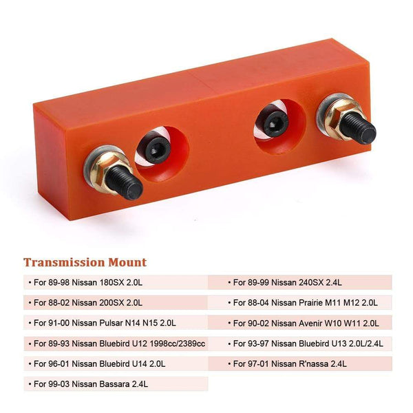 Planet Gates WLR - Polyurethane Engine Transmission Mount For 88-03 Nissan Silvia S13 S14 S15 180SX 200SX 240SX KA24 SR20 WLR-TMN11