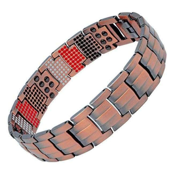 Planet Gates WMBC005 / 21cm iWrist Men's Healing Pure Copper Magnetic Bracelets&Bangles Men Health Care Elements Magnetic Germanium Benefit Healthy Jewelry