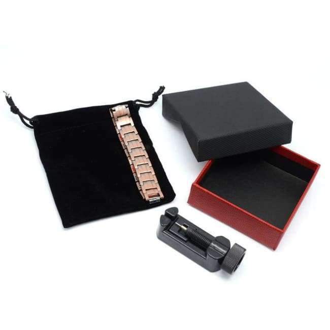 Planet Gates WMBC005 / 21cm iWrist Men's Healing Pure Copper Magnetic Bracelets&Bangles Men Health Care Elements Magnetic Germanium Benefit Healthy Jewelry