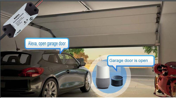 Planet Gates Wofea Garage Door Opener Wifi Remote Controller Supprot Alexa Google Home Voice Remote Work With Tuyasmart & Smartlife APP