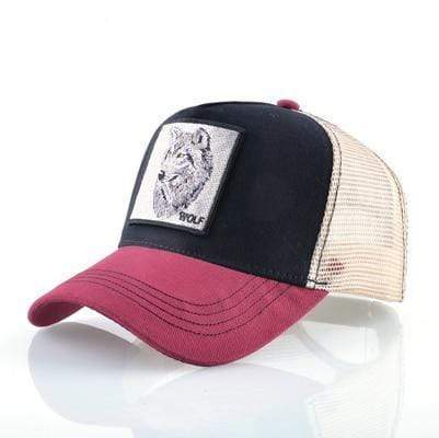 Planet Gates Wolf RD2 Cotton Snapback caps for men Embroidery wolf Baseball Cap Women's Breathable Mesh Trucker Bone rooster Hip Hop hats