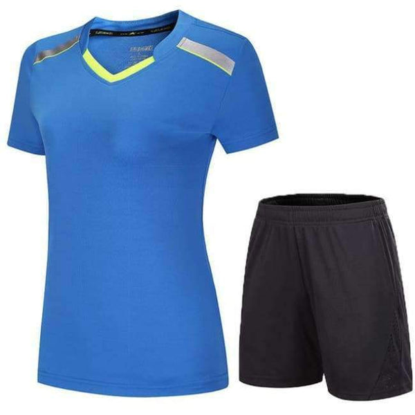 Planet Gates Woman 1 set 4 / M Tennis suit,Tennis set, table tennis clothes, badminton wear sets ,Qucik dry Badminton sports clothes Women/Men,3886