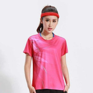 Planet Gates Woman 1 shirt / XL Printing Badminton shirts , Tennis shirt Male/Female , Quick dry Table Tennis shirt , Tennis sports training shirts  3070AB