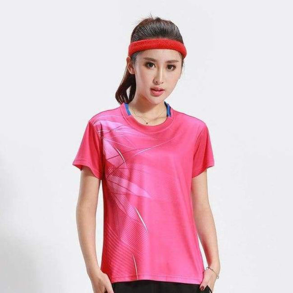 Planet Gates Woman 1 shirt / XL Printing Badminton shirts , Tennis shirt Male/Female , Quick dry Table Tennis shirt , Tennis sports training shirts  3070AB