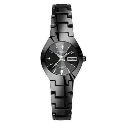 Planet Gates Woman black black Watch Waterproof Tungsten Steel  Men Women Couples Lovers Watches Set Wristwatches Relogio Feminino