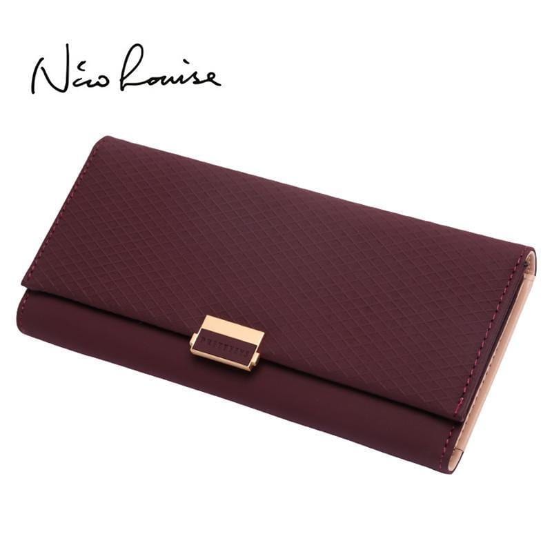 Planet Gates Woman Wallet Clutch Plaid Wallet Zipper Female Ladies Hot Change Women Luxury Credit Phone Card Holder Coin Purses For Girls