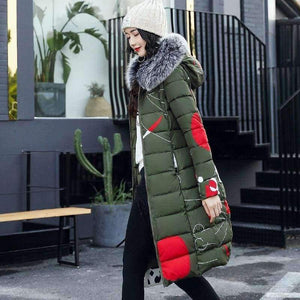 Planet Gates Woman Winter Jacket Women's Coat Plus Size 3XL Padded long Parka Outwear for women Jaquata Feminina Inverno