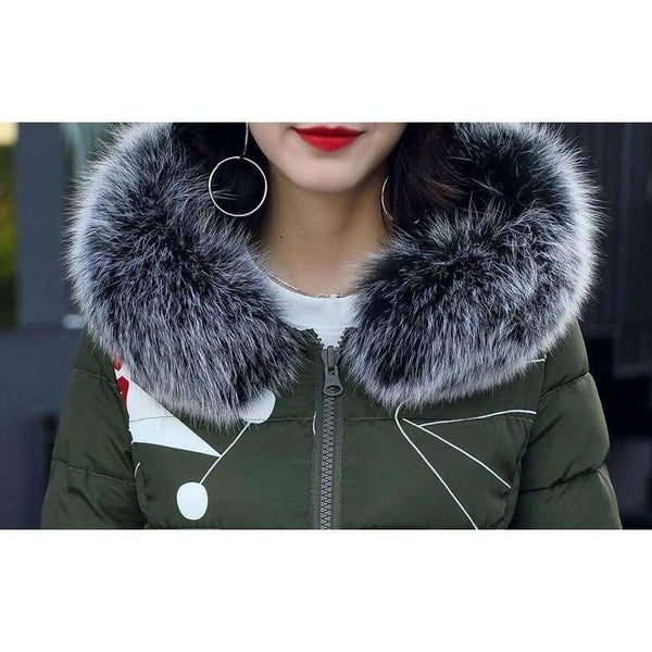 Planet Gates Woman Winter Jacket Women's Coat Plus Size 3XL Padded long Parka Outwear for women Jaquata Feminina Inverno