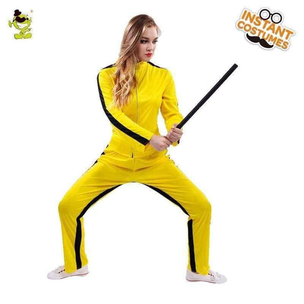 Planet Gates Woman Yellow Kill Bill Costumes Halloween Party Fearful Killer the Bride Cosplay Fancy Outfits for Adult Female