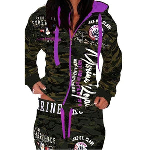 Planet Gates Women 2 piece Set tracksuit set women outfit Hooded Sweatshirt with trousers printing zipper track suit set femme