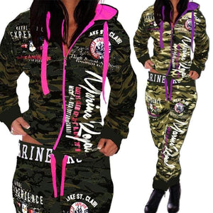 Planet Gates Women 2 piece Set tracksuit set women outfit Hooded Sweatshirt with trousers printing zipper track suit set femme