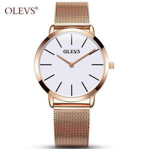 Planet Gates Women 2 Woman Watch  Brand Female Watch Golden Stainless Steel Ladies Ultra thin Quartz Wrist Watches Luxury Water Resistant Clock