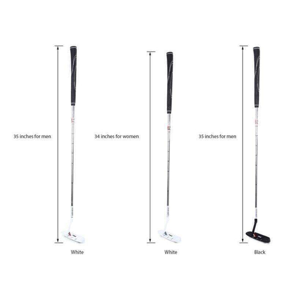 Planet Gates dámský 34palcový bílý putter pro golfové hole, pravoruký putter pro golfové příslušenství, železná hlava putteru, vícebarevná chippingová hlava hole