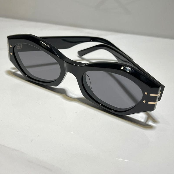 Planet Gates Women's Summer Sunglasses For Men and Women Signature B1U style Anti-Ultraviolet Retro Plate Full Frame Eyeglasses Random Box