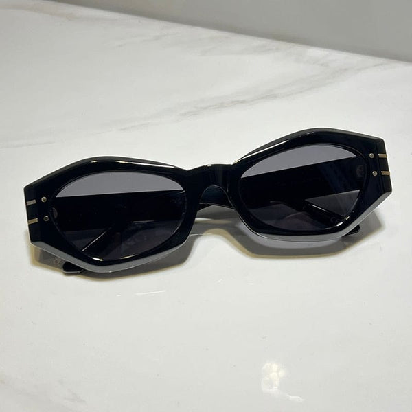 Planet Gates Women's Summer Sunglasses For Men and Women Signature B1U style Anti-Ultraviolet Retro Plate Full Frame Eyeglasses Random Box