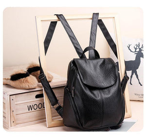 Planet Gates Women Backpack Feminine Leisure Rucksack PU Leather Mochila Escolar Vintage Bags for Women Female Backpacks Fashion Daypack