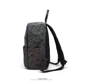 Planet Gates Women Backpack Geometric Shoulder Bag Student's School Bag For Teenage Hologram Luminous Backpacks Laser bao bag backpack