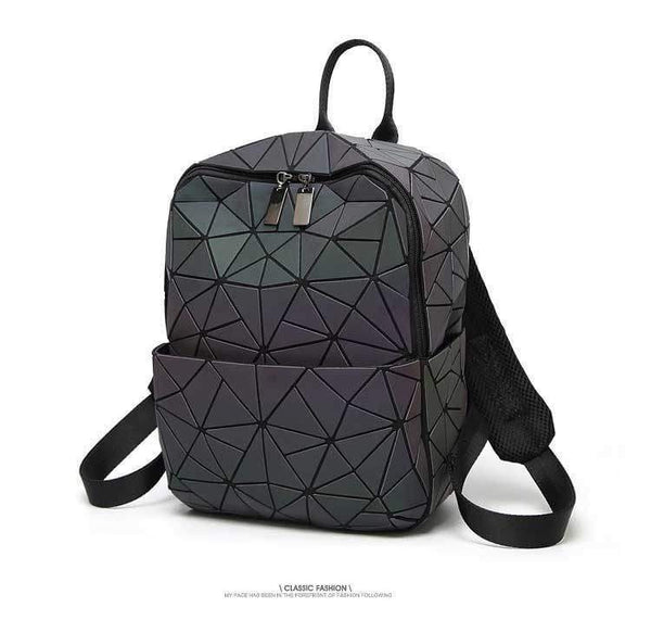 Planet Gates Women Backpack Geometric Shoulder Bag Student's School Bag For Teenage Hologram Luminous Backpacks Laser bao bag backpack