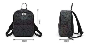 Planet Gates Women Backpack Geometric Shoulder Bag Student's School Bag For Teenage Hologram Luminous Backpacks Laser bao bag backpack