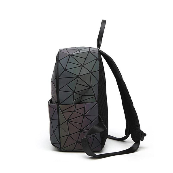 Planet Gates Women Backpack Geometric Shoulder Bag Student's School Bag For Teenage Hologram Luminous Backpacks Laser bao bag backpack