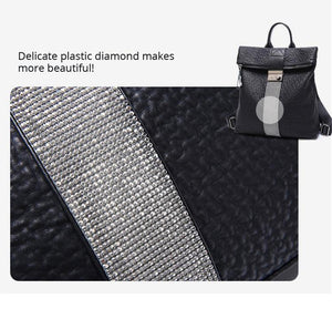 Planet Gates Women Backpack High Quality PU Leather Fashion Backpacks School Bags For Teenage Girls Anti Theft Backpack Bag For Women