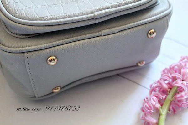 Planet Gates Women backpack leather school bags for teenager girls stone sequined female preppy style small backpack