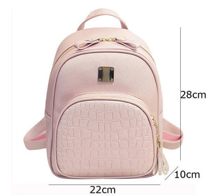 Planet Gates Women backpack leather school bags for teenager girls stone sequined female preppy style small backpack