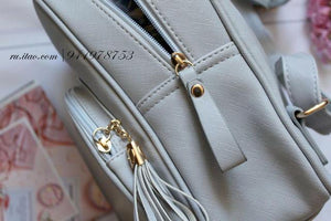 Planet Gates Women backpack leather school bags for teenager girls stone sequined female preppy style small backpack