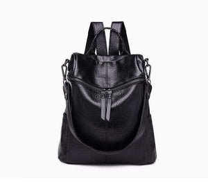 Planet Gates Women Backpack PU Leather Daypack Fashion Backpacks Female Mochila Feminine Casual Large Capacity Vintage Shoulder Bags