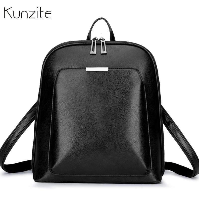 Planet Gates Women Backpack School Bags for Teenage Girls Shoulder Bag Female Oil Wax Leather Backpacks Mochilas