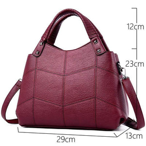 Women Bag Vintage Embroidery Shoulder Bag Women Handbags Soft PU Leather Crossbody Bags