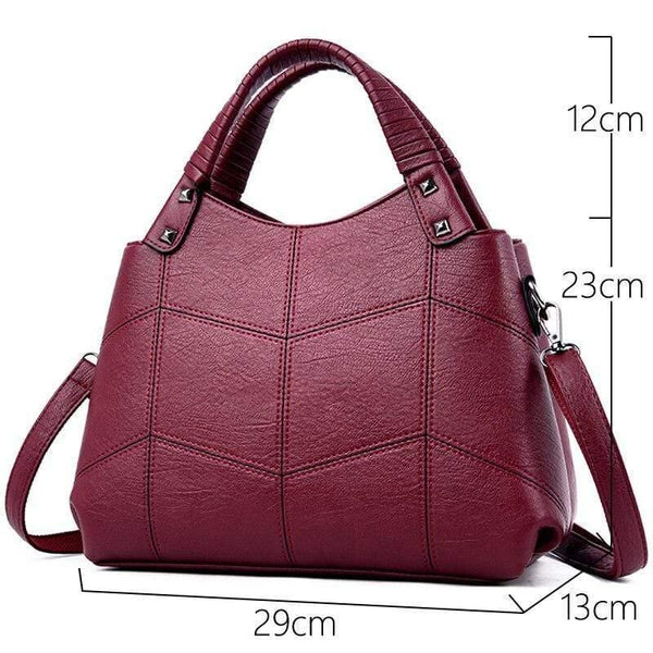 Women Bag Vintage Embroidery Shoulder Bag Women Handbags Soft PU Leather Crossbody Bags