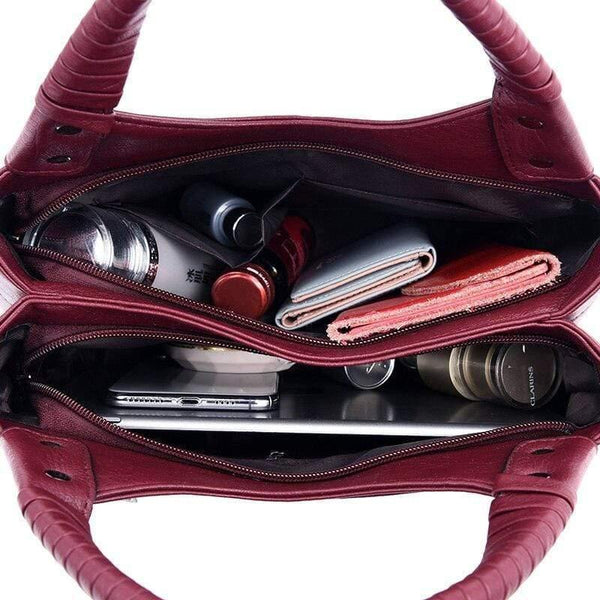 Women Bag Vintage Embroidery Shoulder Bag Women Handbags Soft PU Leather Crossbody Bags