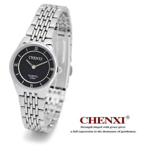 Planet Gates Women black face Men's Women's Couple Wrist Watch Quartz Hours Business Thin Fashion Dress Chain Bracelet Lovers Girl Boy Christmas Birthday Gift