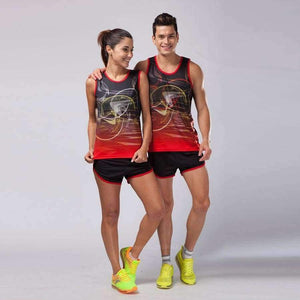 Planet Gates women Black set / L Women  Soccer Jerseys Set Marathon Vest+Shorts Racing clothing Track and field Clothing Jogging Running Sets kit Uniform