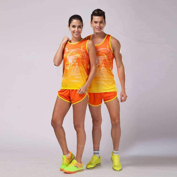 Planet Gates women Black set / L Women  Soccer Jerseys Set Marathon Vest+Shorts Racing clothing Track and field Clothing Jogging Running Sets kit Uniform